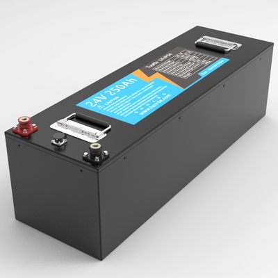 5000 ciclos Pacotes de bateria de lítio personalizados CE Un38.3 LiFePO4 24V 250ah