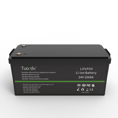 24V 25,6V 100Ah Bateria recarregável de lítio de ciclo profundo Bateria de substituição de ácido de chumbo