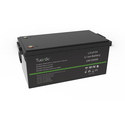 5120Wh Bateria de Lítio Ferro Fosfato, 24V 200Ah Lifepo4 Bateria de Lítio