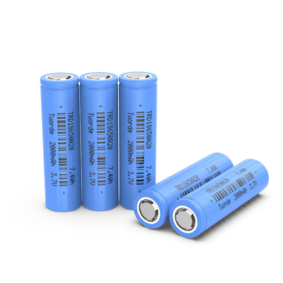 UN38.3 Bateria recarregável de lítio 18650, BMS Bateria de lítio de 2000 mAh
