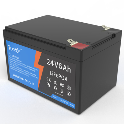Bateria de ciclo profundo de iões de lítio de 24 V 6 Ah, Bateria de lítio recarregável AGV