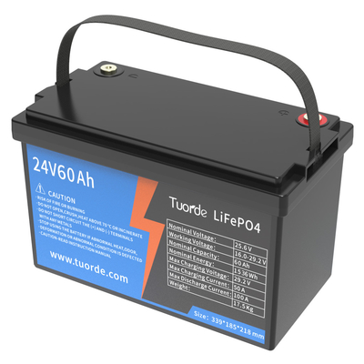 Segurança Bateria de substituição de ácido de chumbo 24V 60Ah Tipo de armazenamento de energia de ciclo profundo