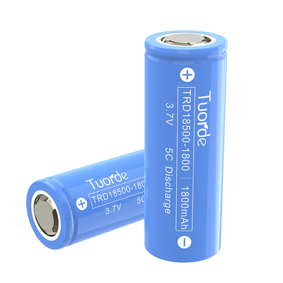18500 Célula de bateria de lítio cilíndrica de 1800 mAh 5C