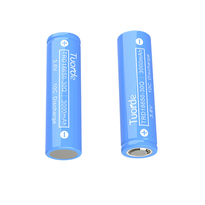 Bateria de lítio de alta descarga Li-ion 18650 3000mah Bateria recarregável de cilindro 10C Descarga